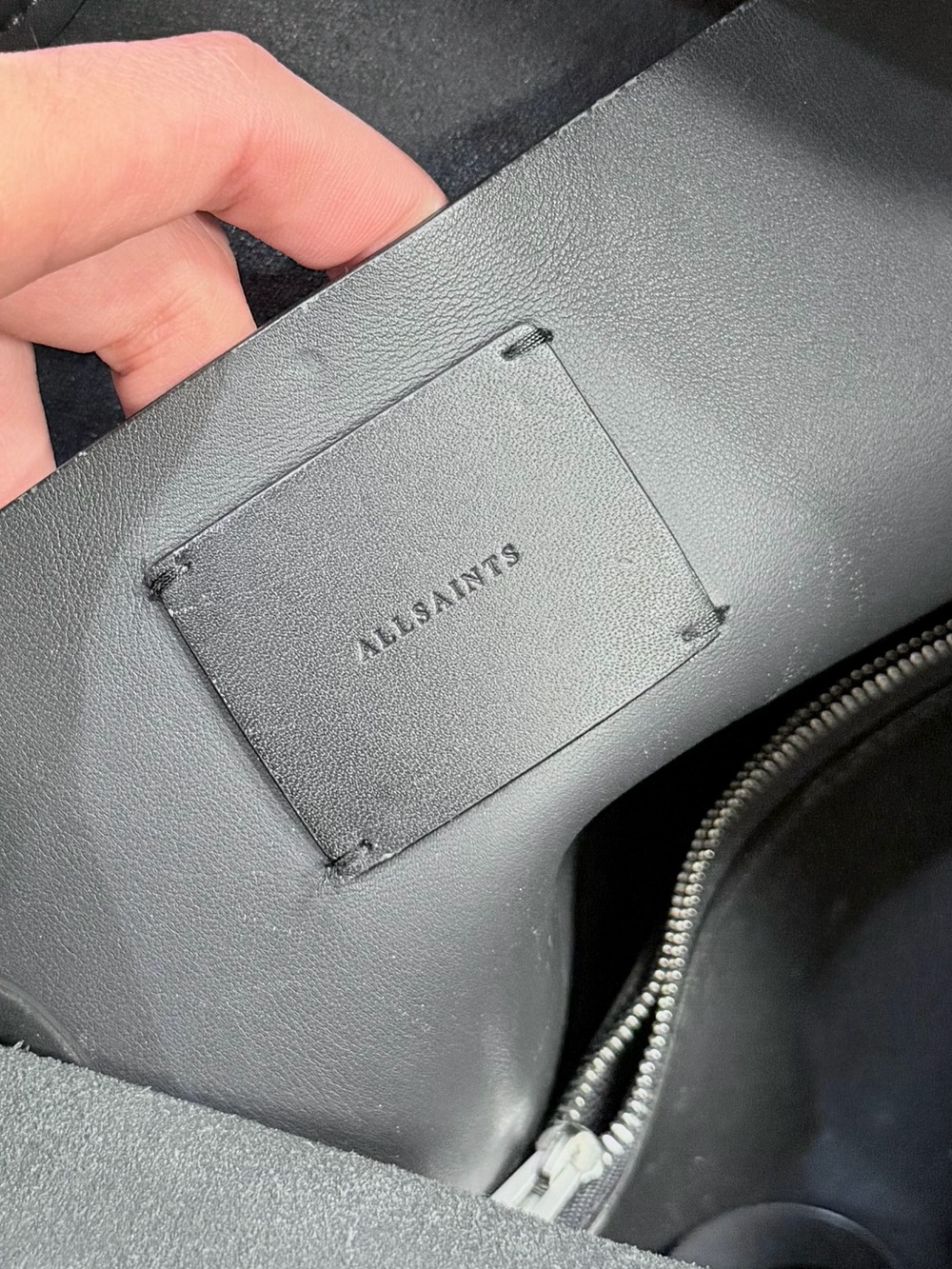 AllSaints Leather Pearl Hobo Shoulder Bag - Picture 13 of 14